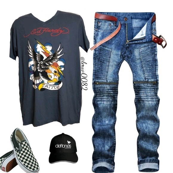 Ed Hardy Other - Ed Hardy Mens Eagle 77 Tattoo Design NWT L